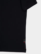 Orlebar Brown Black Bruno Pique Stitch Polo