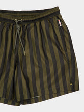 Orlebar Brown Bayleaf Green Stripe Boxer Swim Shorts