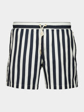 Orlebar Brown Night Iris Stripe Boxer Swim Shorts
