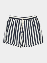 Orlebar Brown Night Iris Stripe Boxer Swim Shorts