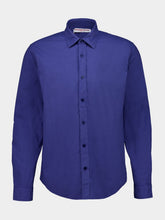 Orlebar Brown Nightfall Blue Giles Poplin Shirt