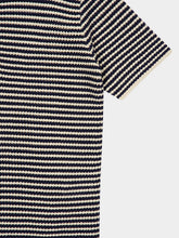 Orlebar Brown Night Iris Lowry Stripe Crochet Polo