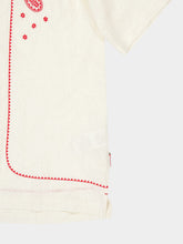 Orlebar Brown White Sand Maitan Embroidered Shirt