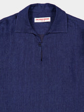 Orlebar Brown Night Iris Vincent Linen Shirt