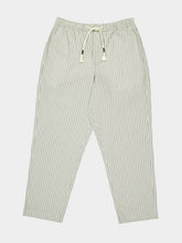 Orlebar Brown Elephant Grey Seersucker Stripe Trousers
