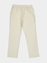 Frescobol Carioca Ivory Pinstripe Drawstring Trousers
