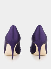 Manolo Blahnik Blue Satin Isteralo 70mm Heels