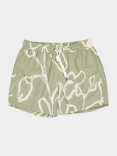 Frescobol Carioca Palm Green Rio Sport Flor Swim Shorts