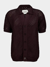 Frescobol Carioca Cacao Brown Pinto Crochet Cardigan