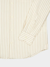 Frescobol Carioca Sepia Sand Striped Emilio Cotton Shirt