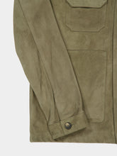Frescobol Carioca Ash Green Ravi Suede Jacket