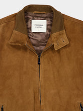 Frescobol Carioca Sepia Sand Canela Suede Bomber Jacket