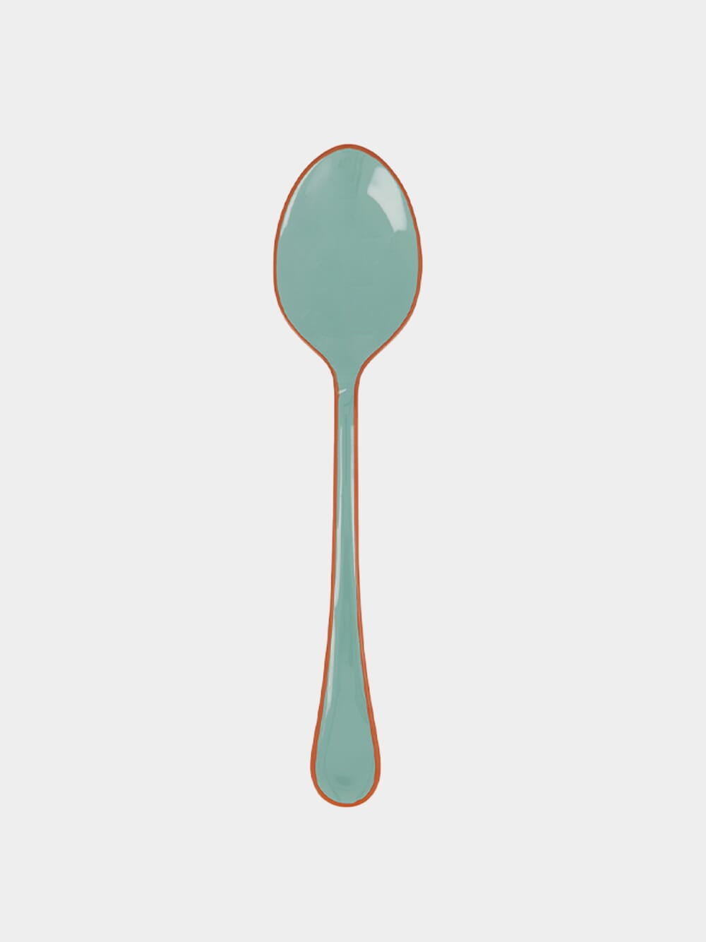 Enamel Light Green Cutlery Set of 4 Pieces