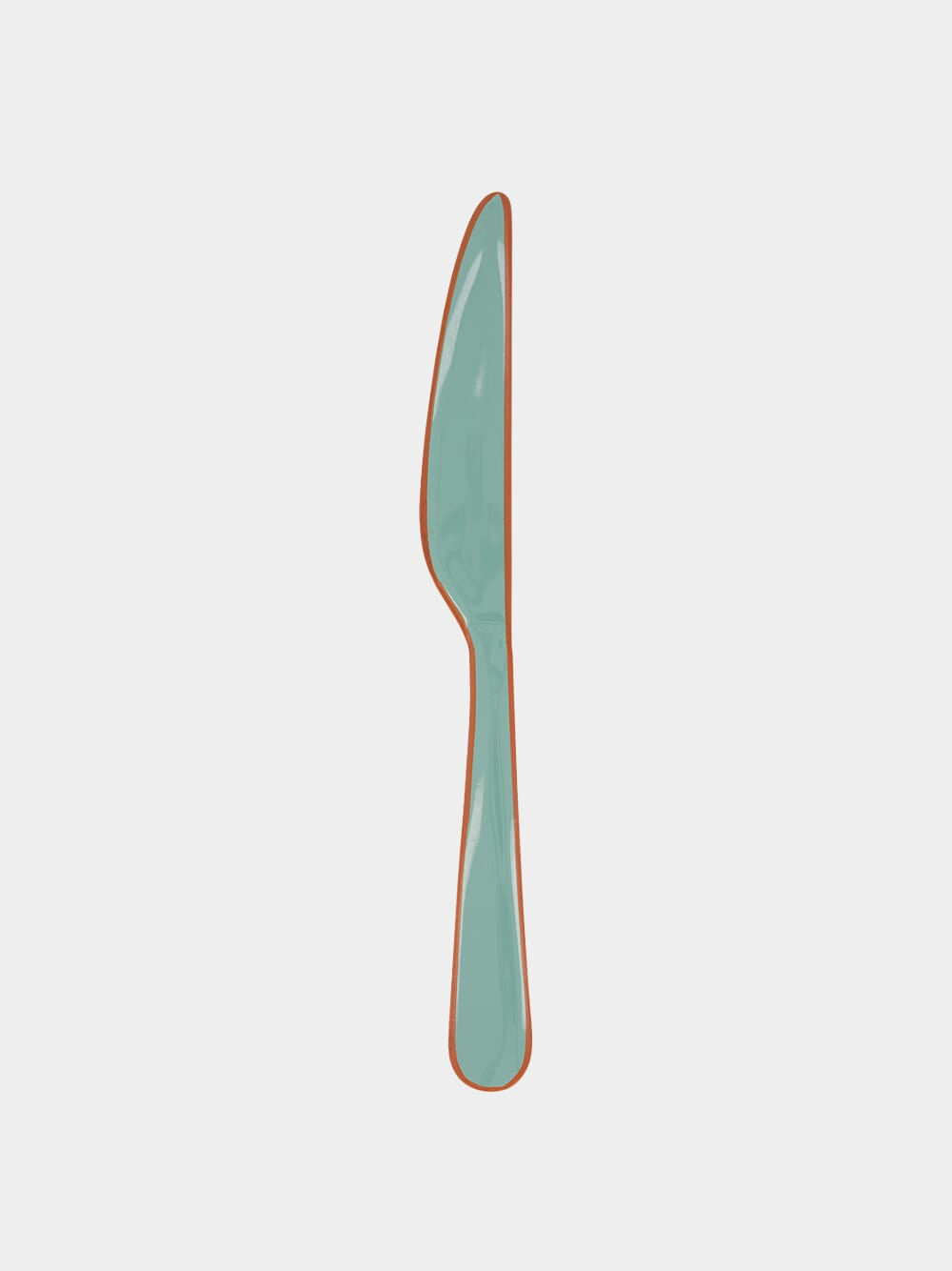 Enamel Light Green Cutlery Set of 4 Pieces