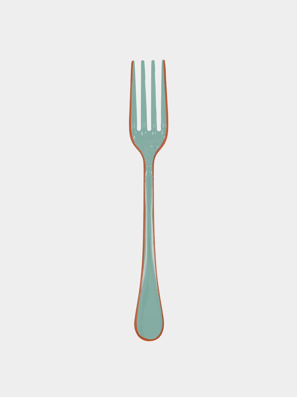 Enamel Light Green Cutlery Set of 4 Pieces