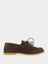 Frescobol Carioca Brown Marina Leather Deck Shoes
