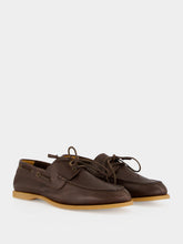 Frescobol Carioca Brown Marina Leather Deck Shoes