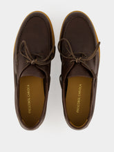 Frescobol Carioca Brown Marina Leather Deck Shoes