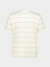 Frescobol Carioca Ivory Dinis Striped Cotton T-Shirt