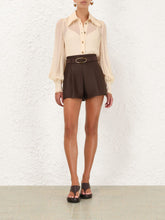 Zimmermann Espresso Illuminate Tailored Shorts