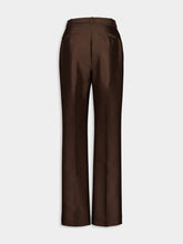 Zimmermann Espresso Straight-Fit Illuminate Wool Trousers