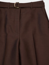 Zimmermann Espresso Straight-Fit Illuminate Wool Trousers