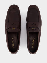 Prada Dark Brown Leather Loafers