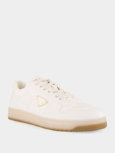 Prada Ivory Downtown Nappa Leather Sneakers