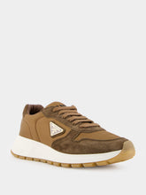 Prada Brown Suede Re-Nylon Sneakers