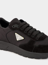 Prada Black Prax 2.0 Re-Nylon Suede Sneakers