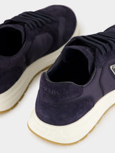 Prada Blue Prax Suede and Re-Nylon Sneakers