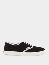 Prada Black Drill Fabric Low-Top Sneakers