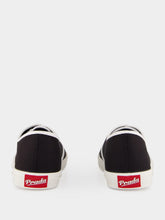 Prada Black Drill Fabric Low-Top Sneakers
