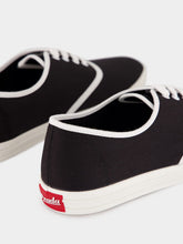 Prada Black Drill Fabric Low-Top Sneakers