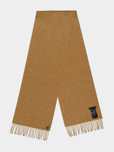 Prada Camel Silk and Cashmere Scarf