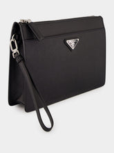 Prada Black Saffiano Leather Pouch