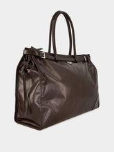 Prada Dark Brown Bonnie Leather Tote Bag
