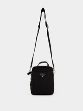 Prada Black Re-Nylon and Saffiano Leather Shoulder Bag