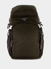Prada Camouflage Green Speedrock Re-Nylon and Leather Backpack