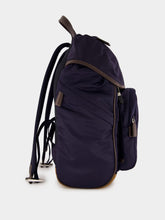 Prada Blue Recycled Polyamide and Leather Backpack
