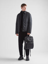 Prada Black Re-Nylon and Saffiano Leather Backpack