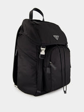 Prada Black Re-Nylon and Saffiano Leather Backpack