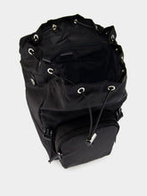 Prada Black Re-Nylon and Saffiano Leather Backpack