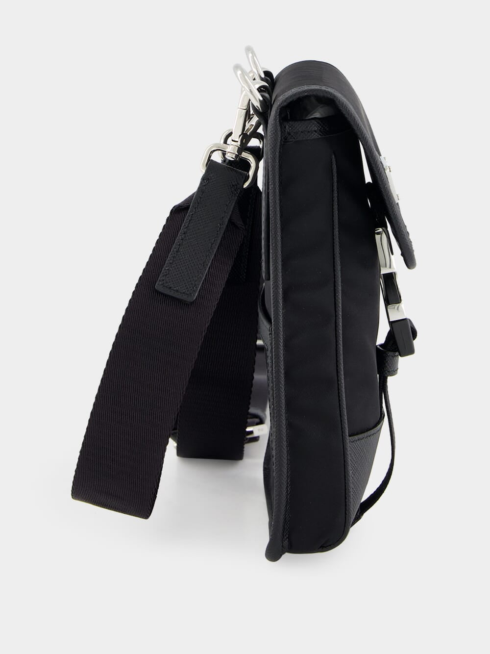 Black Re-Nylon Smartphone Bag