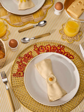 Coro Cora Yellow Iraca Palm Butter Together Placemat