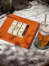 Hector Saxe Paris Orange Grained Leather Tic Tac Toe