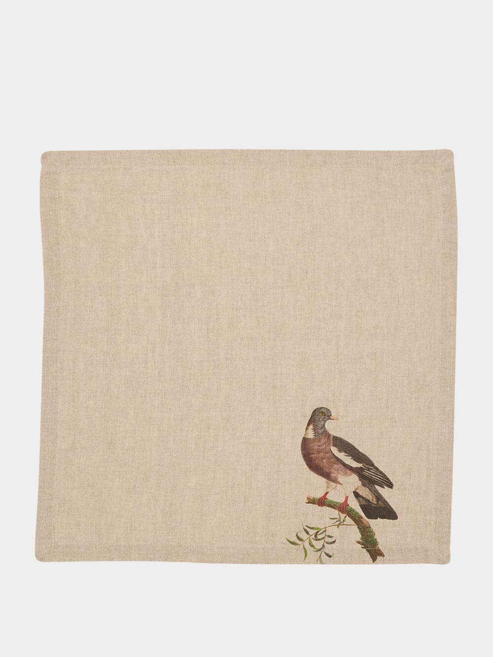 Set of 6 Forest Birds Linen Napkins