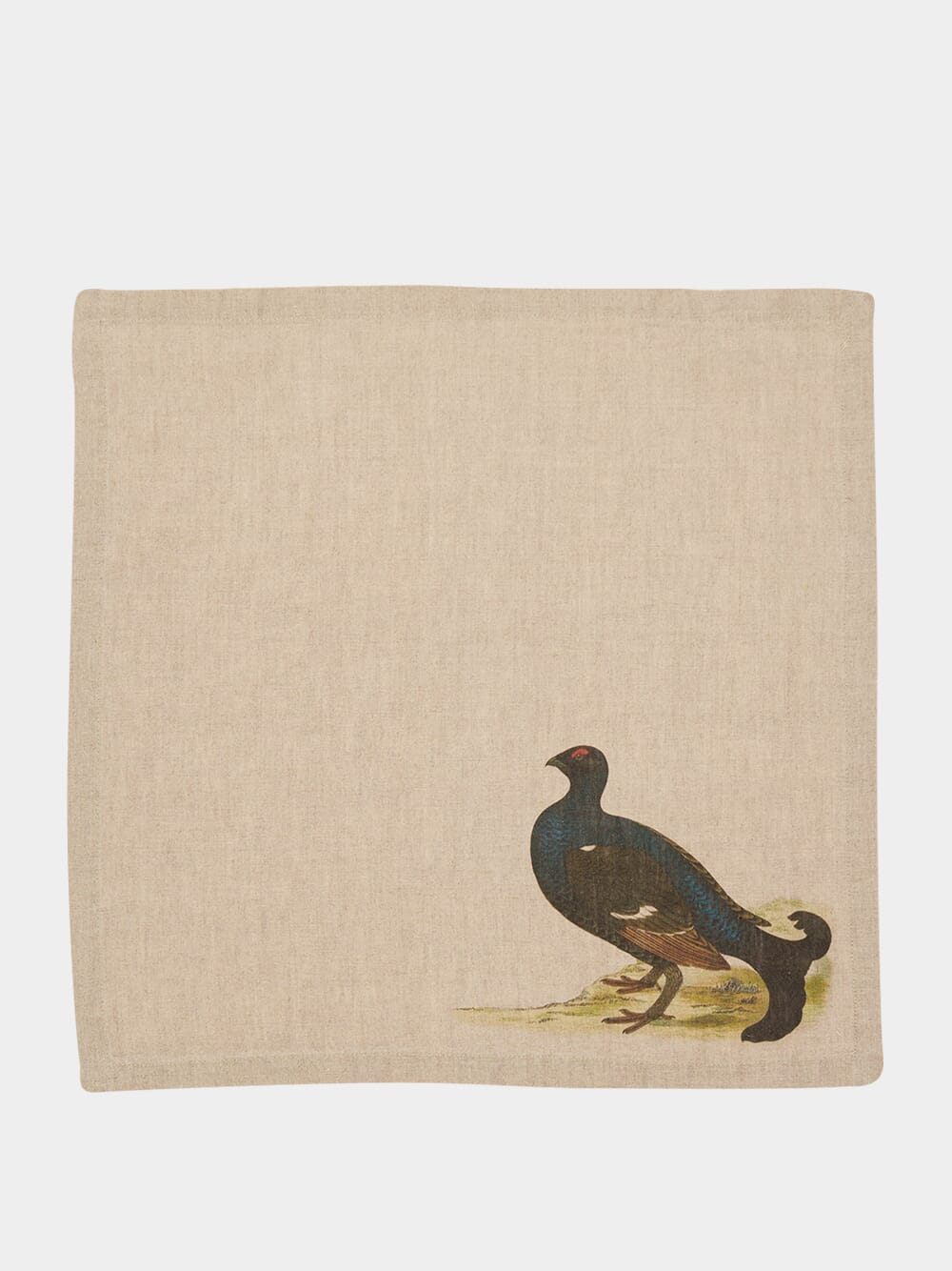 Set of 6 Forest Birds Linen Napkins