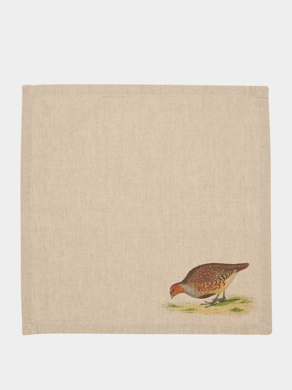 Set of 6 Forest Birds Linen Napkins