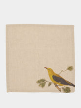 Linoroom Woodland Birds Linen Napkins Set of 6